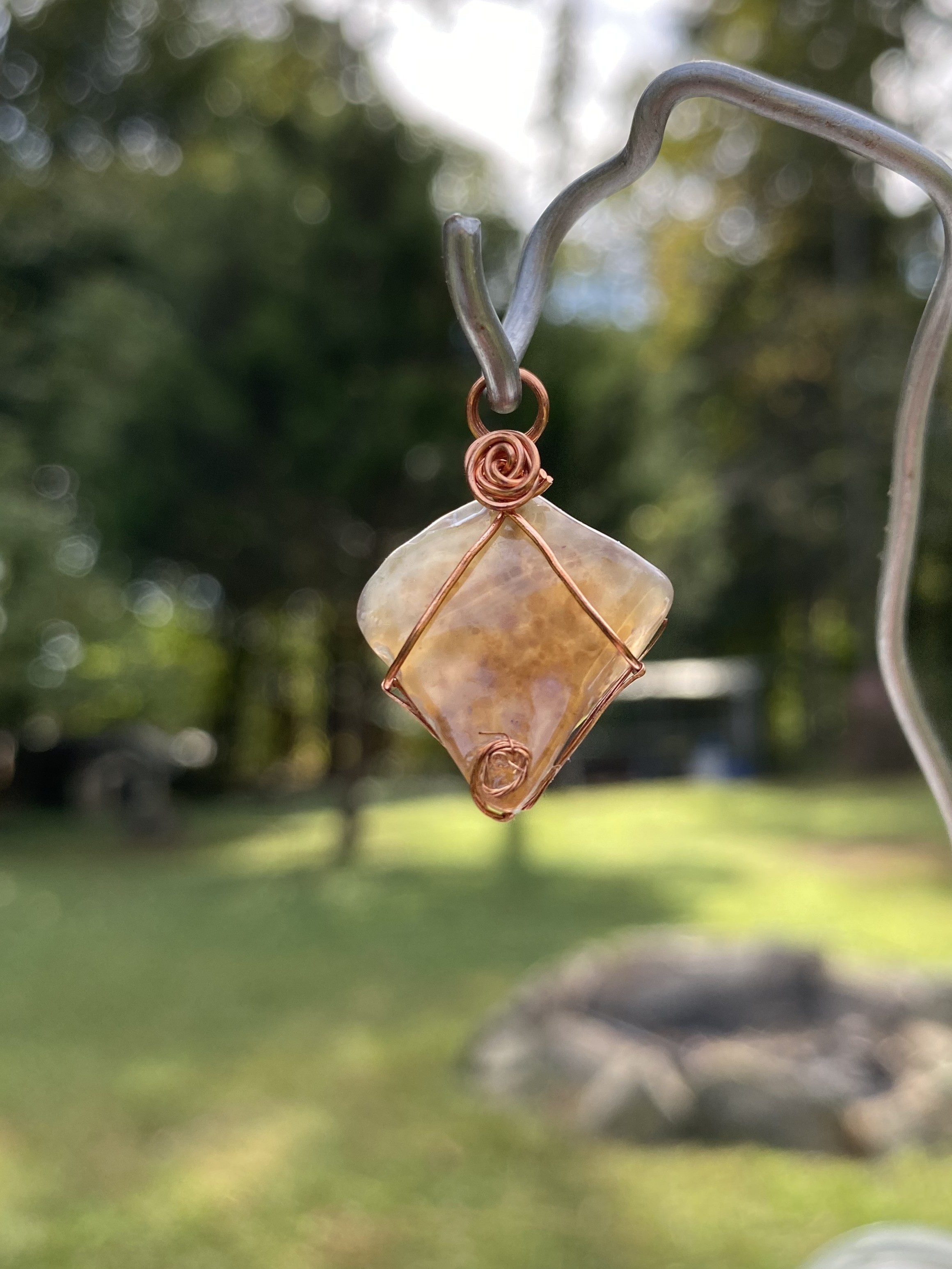 Triangle shaped with rose