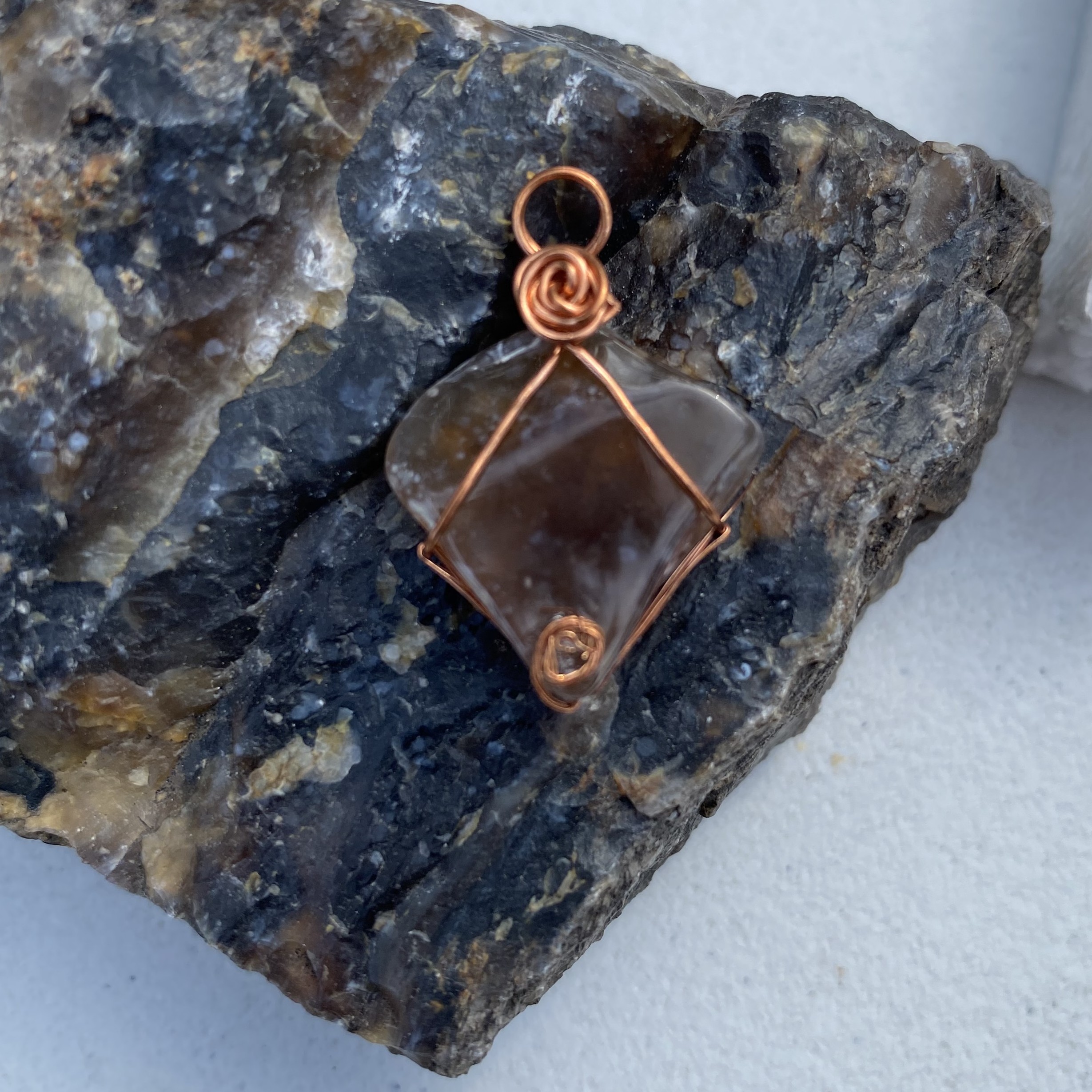 Triangle shaped with rose